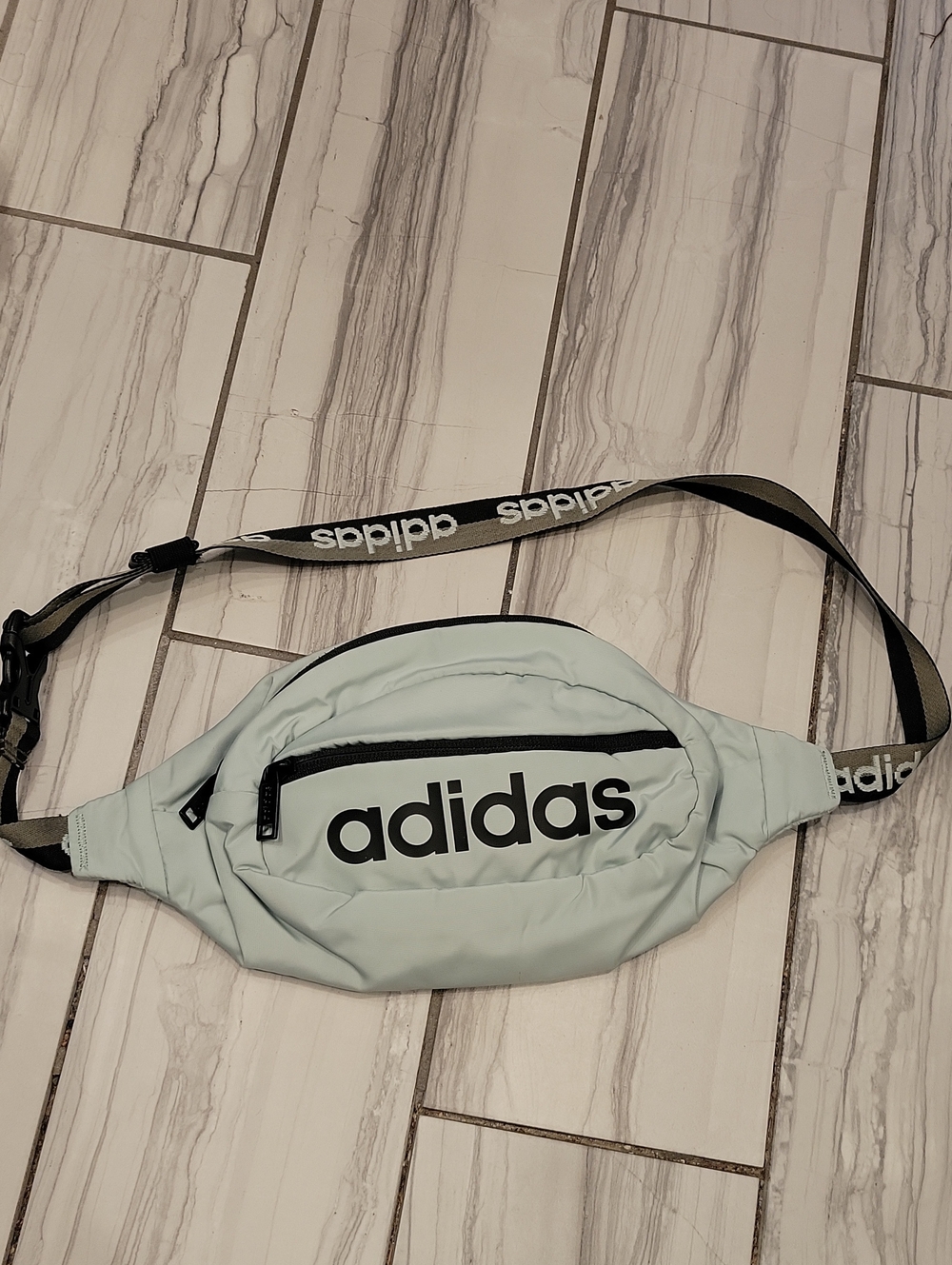 adidas Light Blue Logo Waist Pack